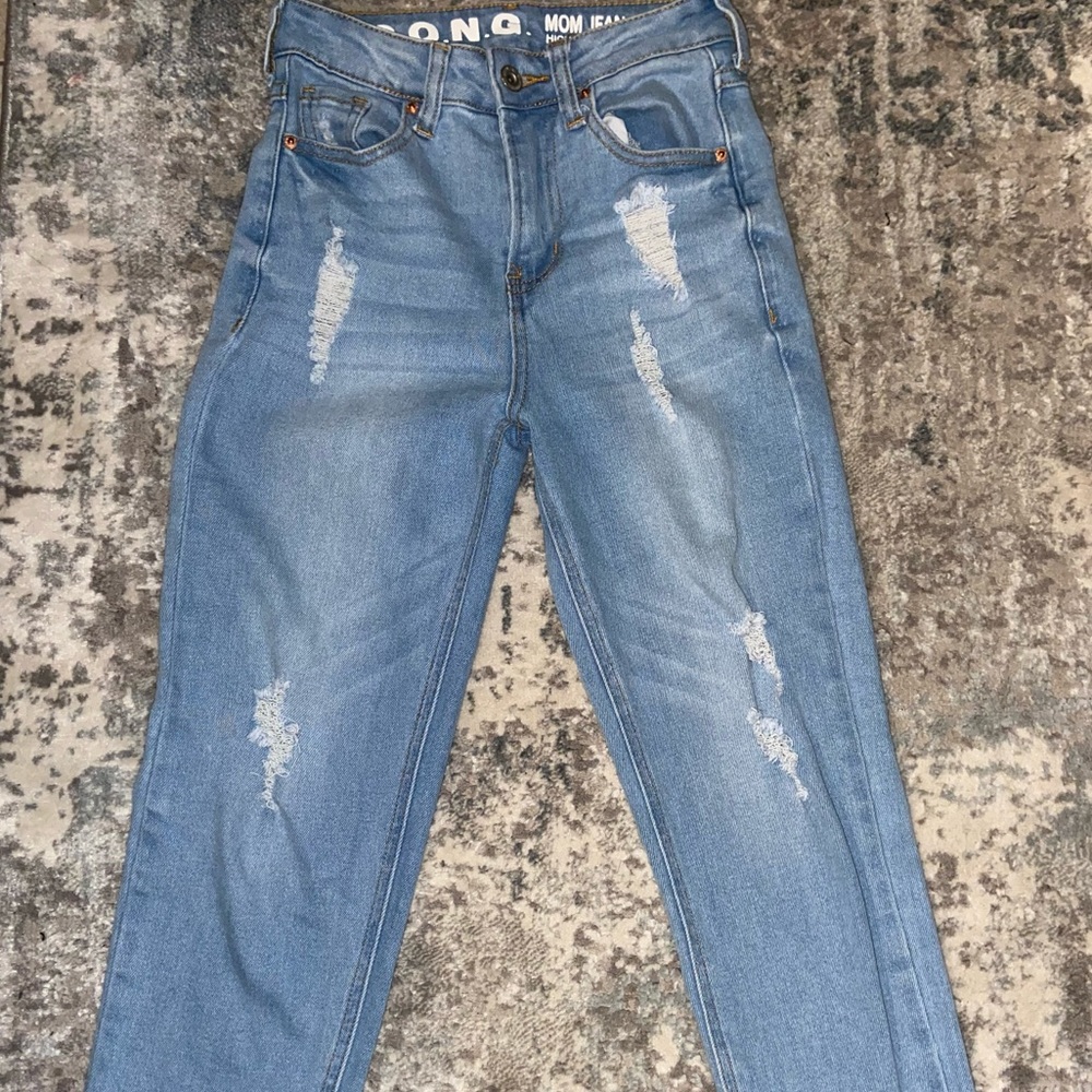 SONG High Rise Mom Jeans